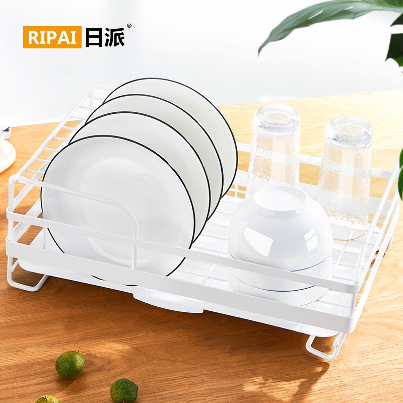 日派 厨房置物架碗架碗碟碗盘收纳架盘子沥水碗架日式铁艺碗碟架