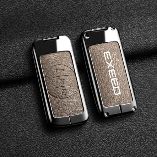 适用星途EXEED钥匙套瑶光车钥匙壳套奇瑞钥匙金属壳高档扣创意包
