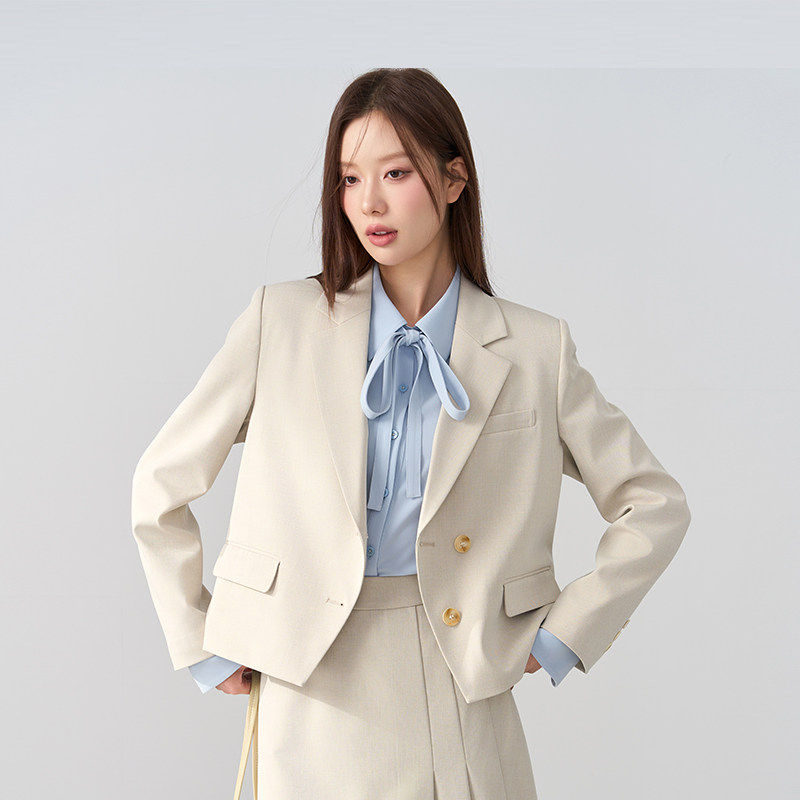 伯德小姐面试正装教资西装套装女复试考研穿搭小个子职业西服外套