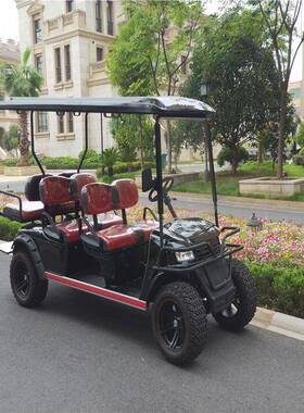 EZGO款6座新能源油电两用低速代步全地形越野四轮电动高尔夫球车