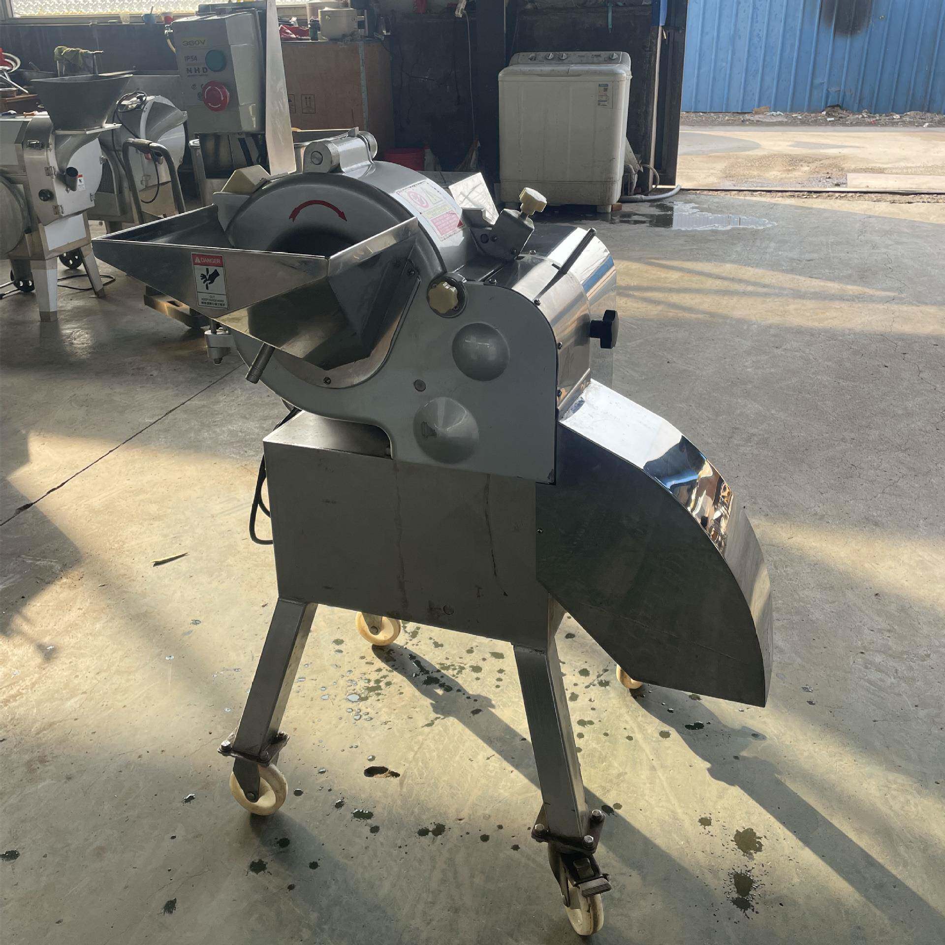 商用全自动酱咸菜榨菜切丁机竹笋黄瓜切块机800型卷心菜切块设备