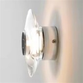 意式 极简壁灯圆形卧室水晶床头灯现代简约走廊过道背景墙装 饰灯具