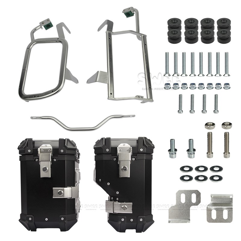 新适用BMW1200GS/1250GS边箱支架BMW无损安装304不锈钢支架