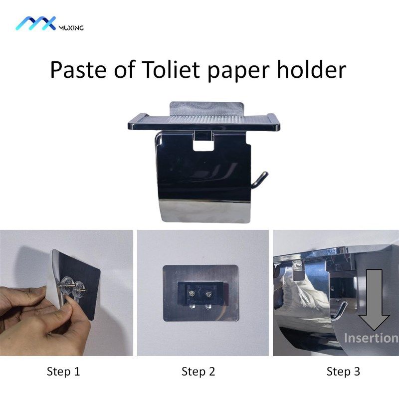 不锈钢卷纸厕纸盒 免打孔浴室置物架 韩式厕所防水纸盒 厂家直销