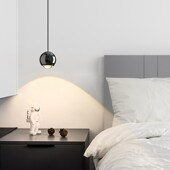 意式 极简小吊灯楼梯过道简约球形艺术吧台餐厅装 饰卧室床头灯具