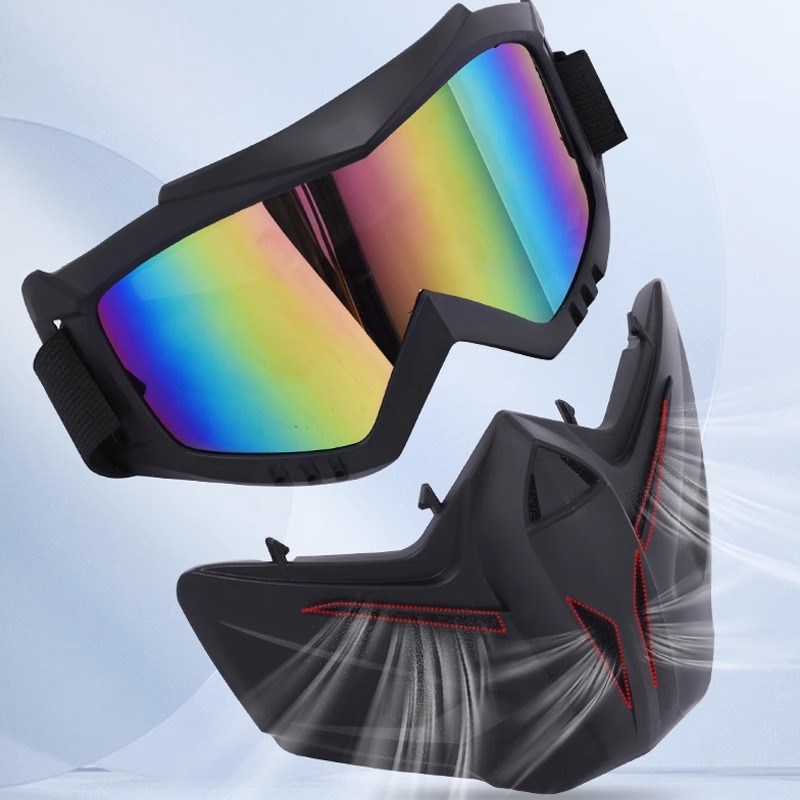 面罩防风镜滑雪登山运动面罩摩托车越野骑行防风镜电焊面罩