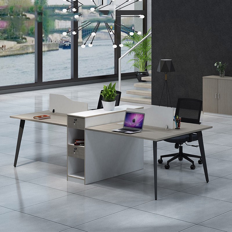 职员办公桌椅组合简约现代财务电脑桌办公室4人6人屏风卡座工作位