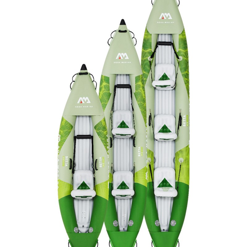 AquaMarina/乐划K0斗鱼皮划艇单双人三人独木舟充气漂流船橡皮艇