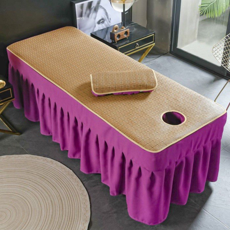 床凉席子夏季院冰丝席按摩院推拿床洗头床冰凉席带洞