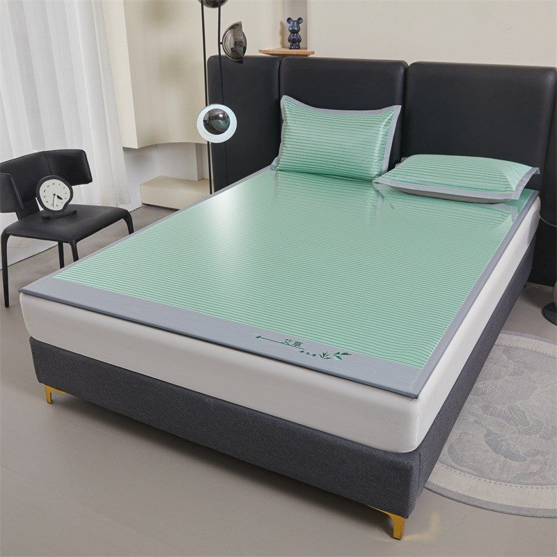 夏天冰丝凉席可水洗机洗竹席夏季软席子藤席床单2025新款冬夏两用