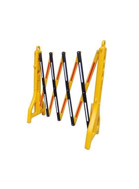 塑料伸缩围栏水马护栏黄色注水隔离墩施工移动P折叠式防护围挡交