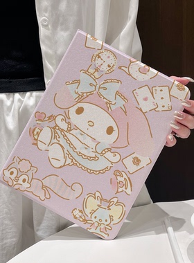 适用苹果ipadpro11保护套air带笔槽全包防摔硅胶书本翻盖式磁吸蚕丝纹皮套10代ipad保护套平板9代平板保护壳