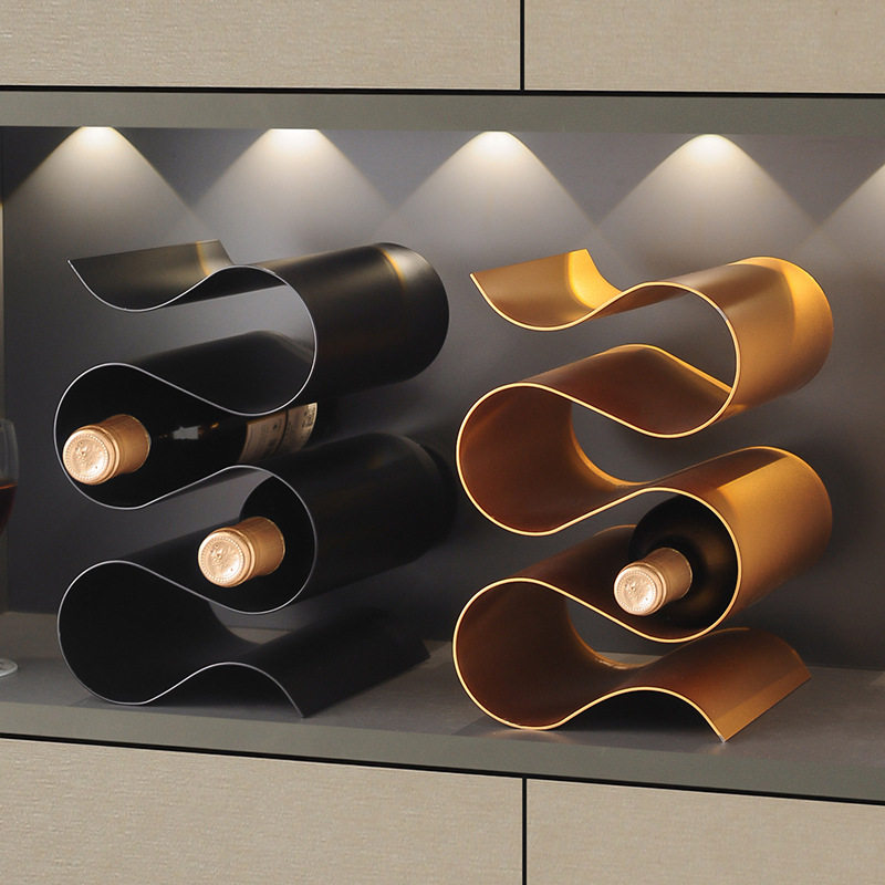 红酒架摆件轻奢高档客厅家居玄关餐边电视柜酒柜高级感小众装饰品