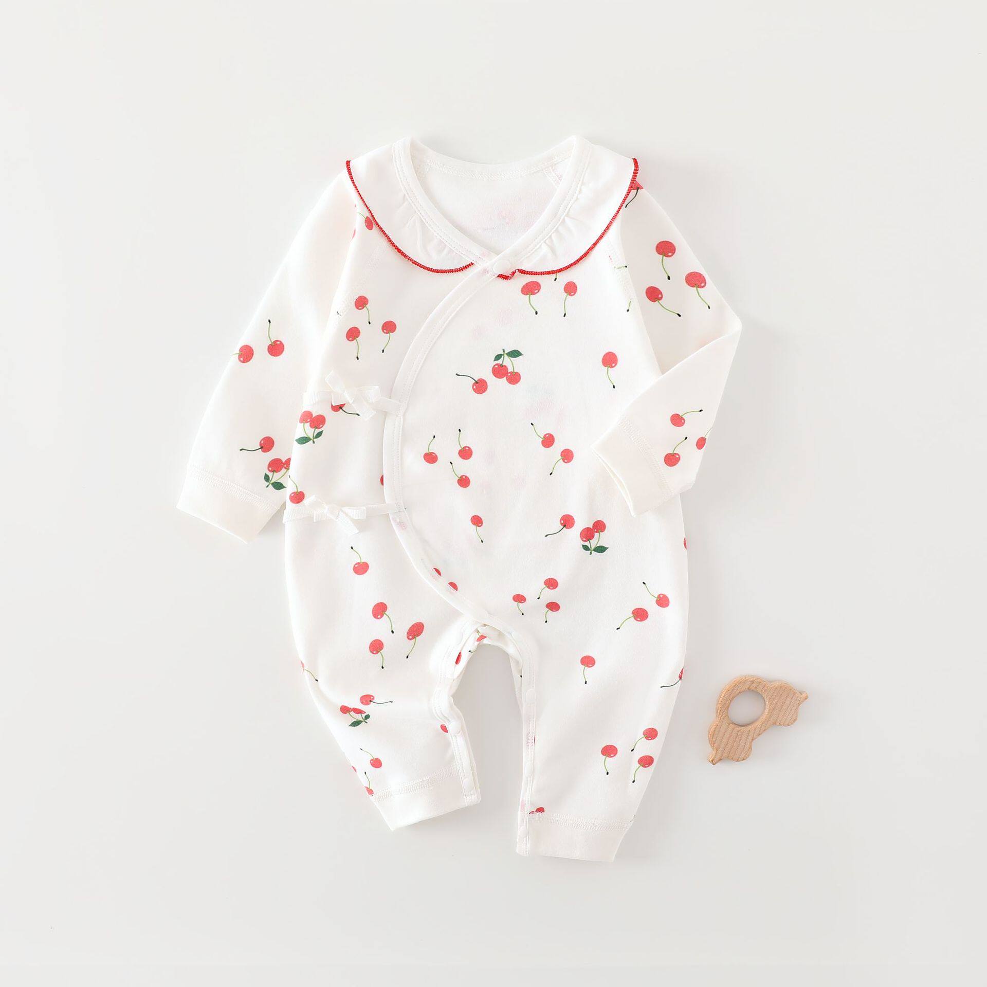 婴儿春秋衣服宝宝外穿纯棉a类安阳童装女新生儿无骨公主裙连体衣