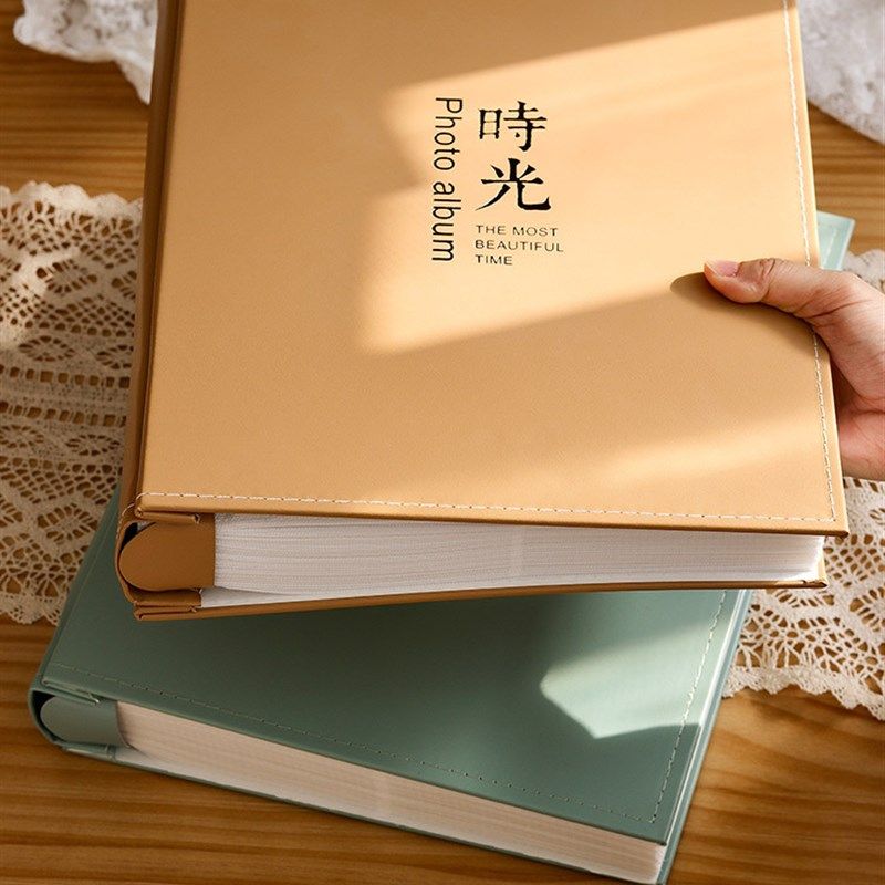 6寸800张皮质竖版相册本家庭大容量纪念册插页式情侣影集照赵之孙