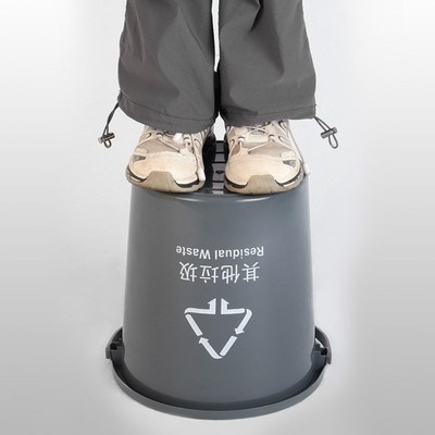 圆桶手提式加厚垃圾桶家用厨房分类垃圾收纳桶干湿分离废料垃圾桶