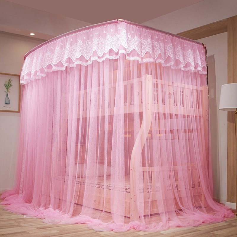 跨境上下铺子母床蚊帐双层床梯形伸缩导轨支架学生儿童高低床蚊帐