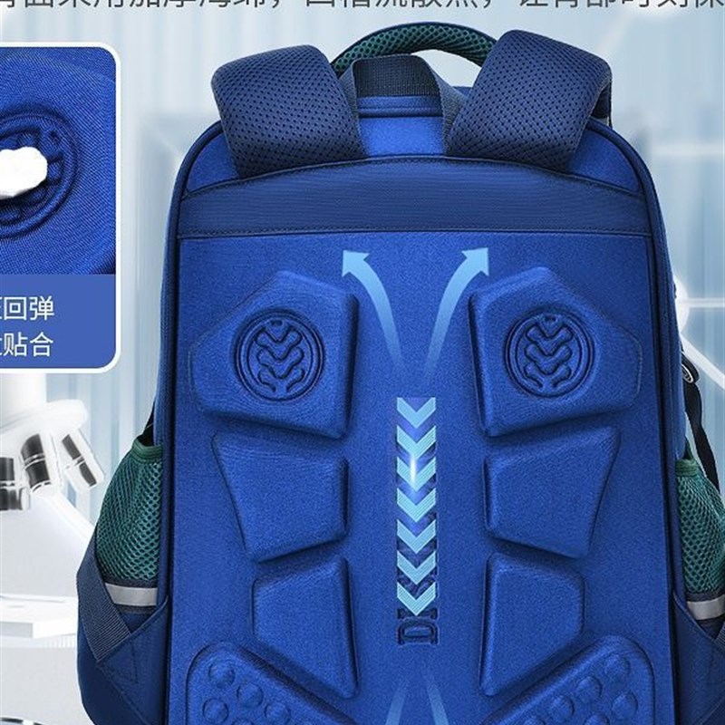 厂家新款印制小学生书包男生1-6年级减负护脊防泼水女童书包