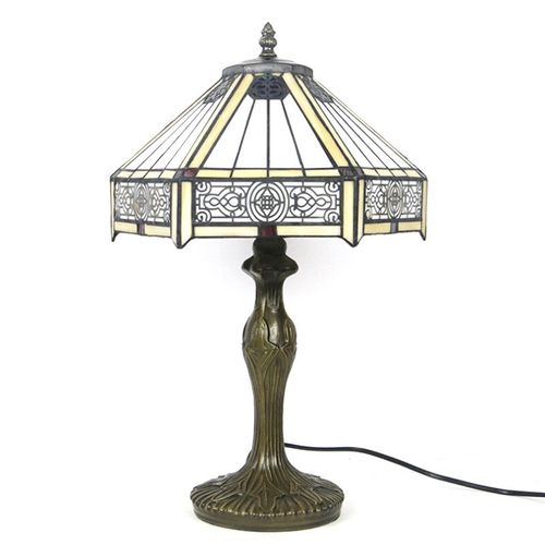 跨境照明灯具欧式卧室床头汇璟蒂凡尼灯厂家灯饰书房客厅台灯