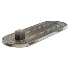 长方形餐桌电动转盘旋转小火锅桌传动带不锈钢月牙片旋转长桌转盘