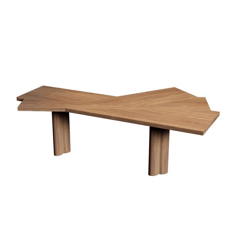 实木电脑桌大板茶桌异形办公桌书桌现代简约设计师客厅家用办公室