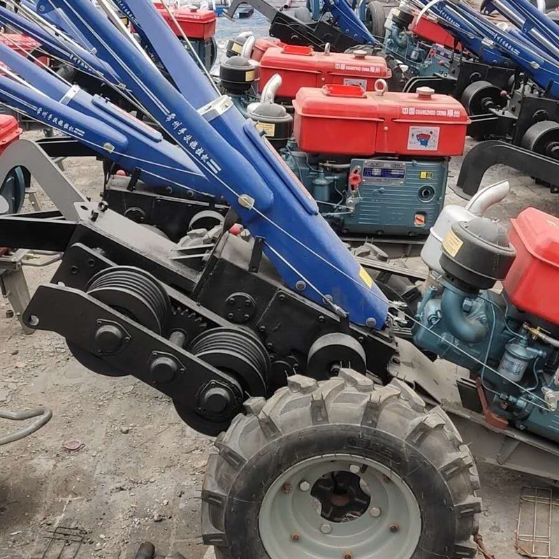 5t手扶拖拉机绞磨机配件 5T柴油手扶机动绞磨 8吨高速手扶绞磨