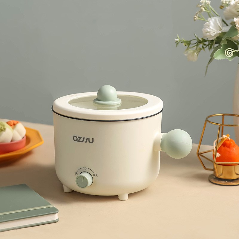 多功能迷你小电锅宿舍小功率不粘泡面锅蒸煮一体双层电煮锅礼品锅