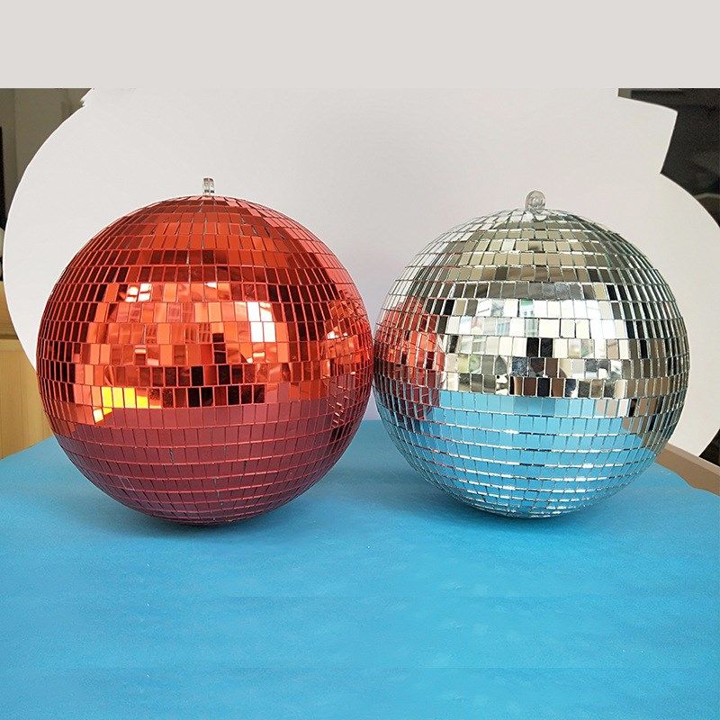 镜面玻璃球圣诞球发光disco球装饰挂球淘宝舞厅酒吧ktv布置道具