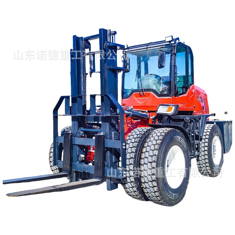 3吨5吨四驱越野叉车山地建筑工程搬装卸多功能液压升降起重搬运车