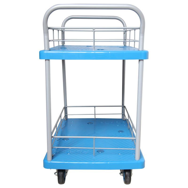 森凡Sevan 双层平板推车带护栏静音平板车小推车手推车酒店医院