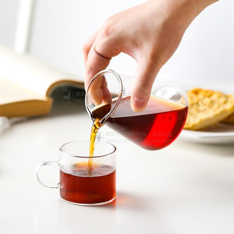 创意山形分享杯玻璃杯透明耐热玻璃杯子咖啡分享壶公道杯牛奶杯