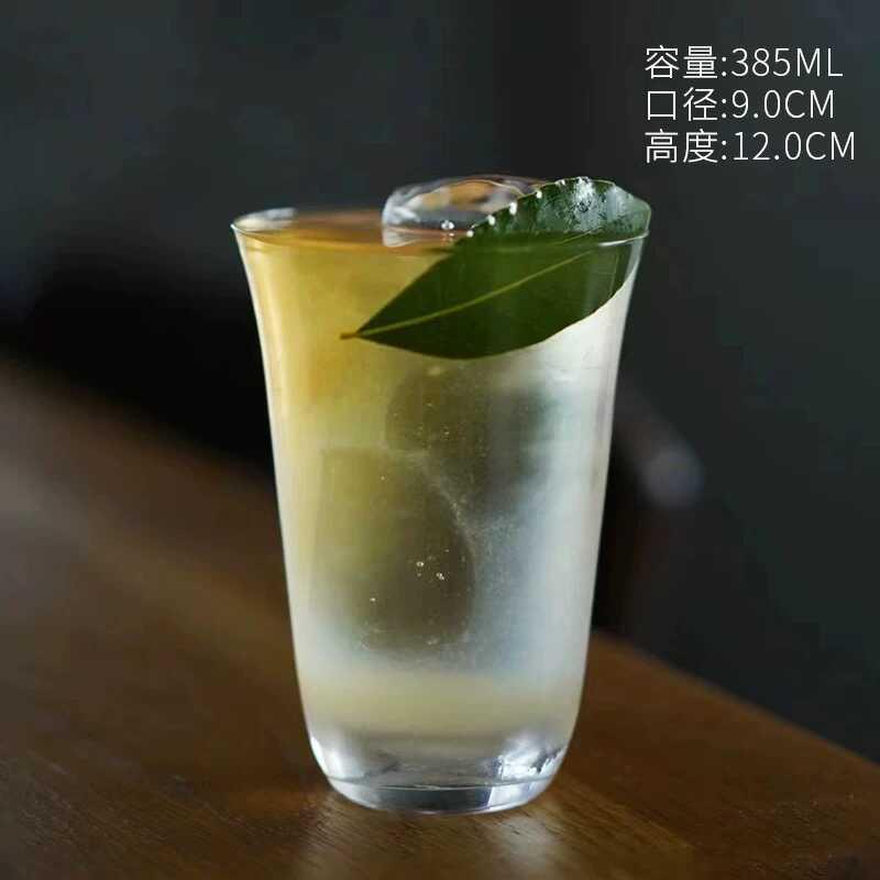 日式木村系列超薄玻璃杯水杯酒杯海波杯柯林杯鸡尾酒杯威士忌杯子
