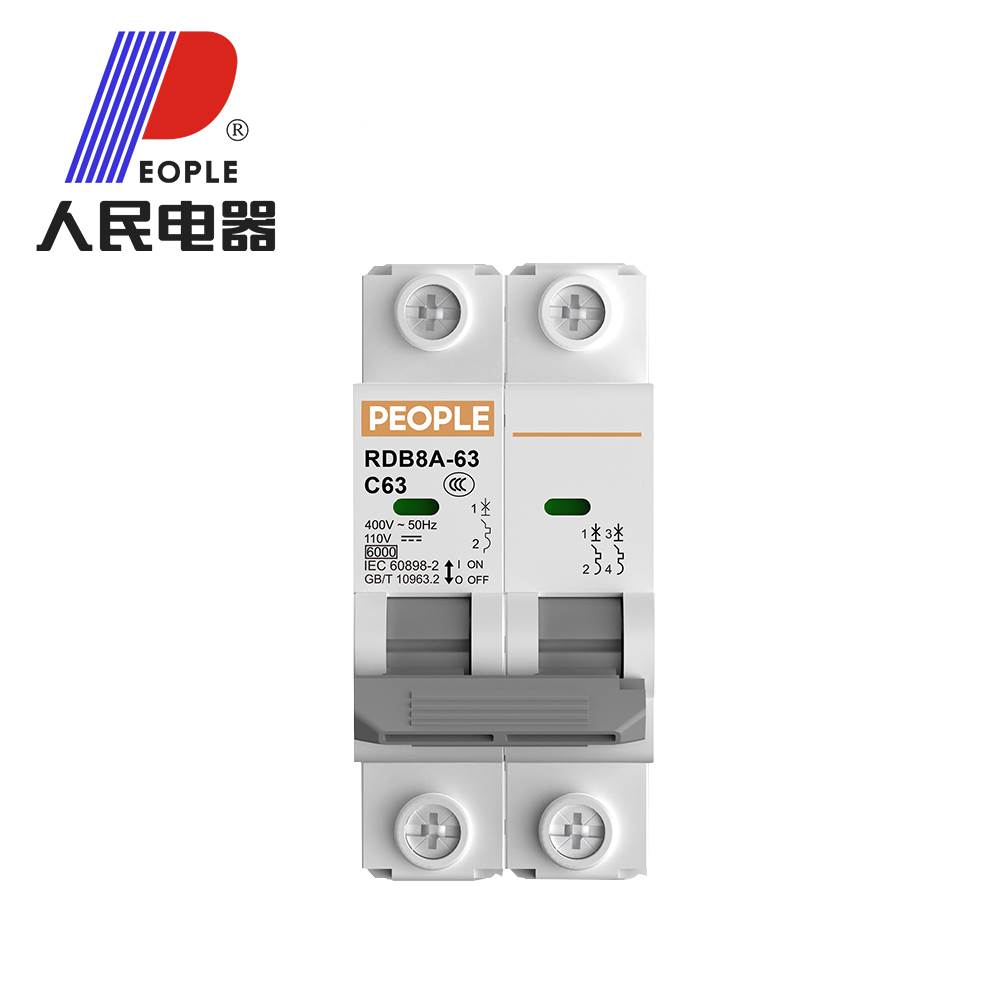 人民电器RDB8A交直流通用小型断路器电瓶车专用空气开关1P2P2A4A