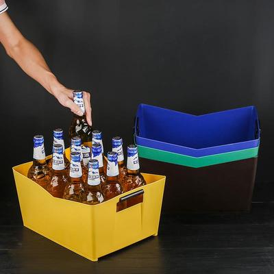 长方形冰桶塑料啤酒框啤酒桶 ktv酒吧啤酒箱装酒筐加大加厚包邮