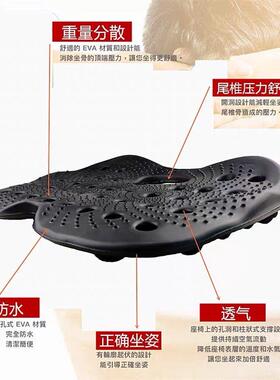 backjoy汽车坐垫办公室美臀护腰久坐神器痔疮屁股轮椅夏透气座垫