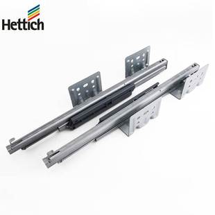海蒂诗托底导轨阻尼缓冲三节全拉反弹隐藏滑轨静音道轨抽屉衣整