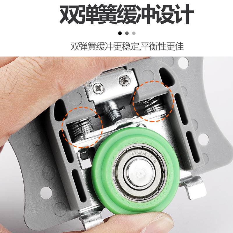 整体橱柜衣柜推拉移门导轨滑轮上下轨道滚轮折叠门凹槽趟门轮五金