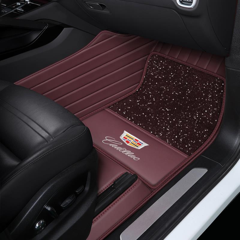 适用于凯迪拉克XT5 CT5 XT4 XTS CT4 CT6 XT6全包围真皮汽车脚垫