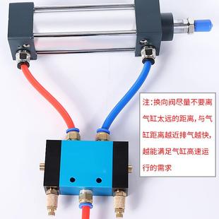 08气动开关二位五通可调节换向控制气阀 气缸自动往复阀调速阀ZDV