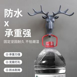 饰收纳神器 鹿角挂钩北欧创意门口玄关摆件墙上钥匙挂架鹿头壁挂装