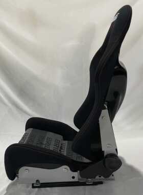 现货BRIDE汽车座椅改装带滑道玻璃纤维赛车座椅黑色刺绣模拟器桶