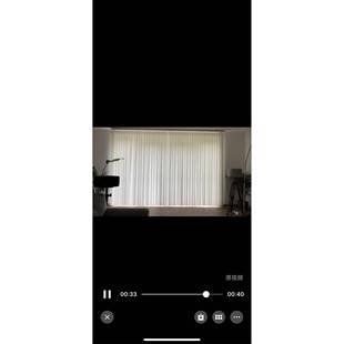 简约现代白窗帘客厅垂帘纯色涤纶窗帘居家布艺垂直帘