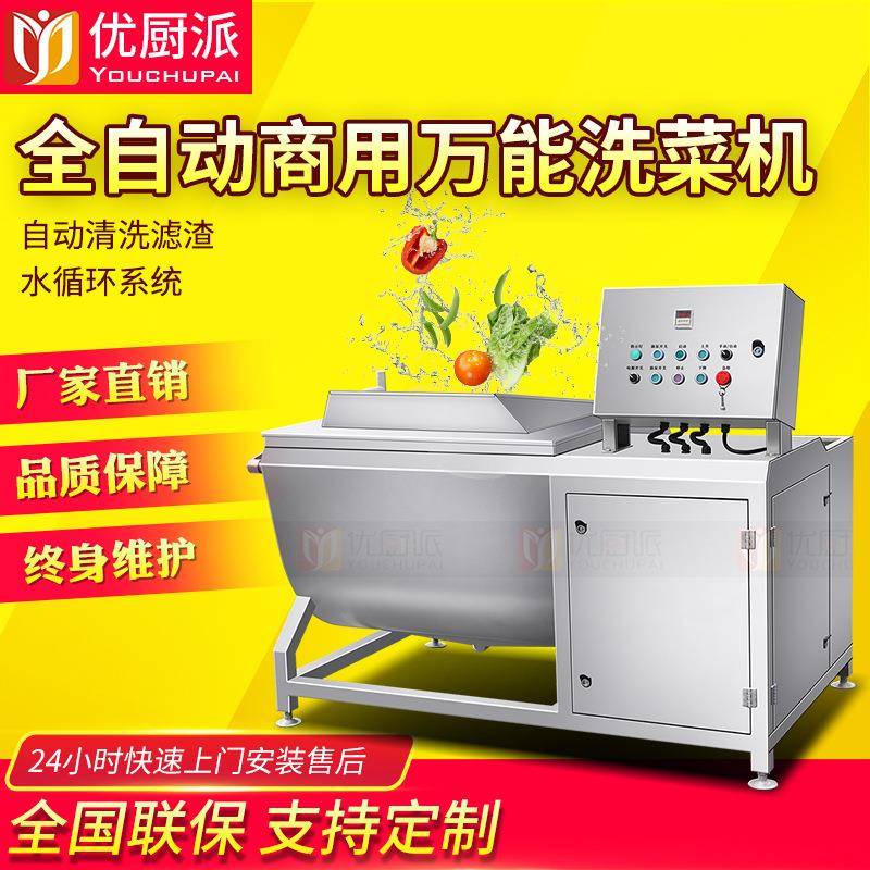 洗菜机商用多功能食堂不锈钢肉蔬菜水果药材自动清洗机设备
