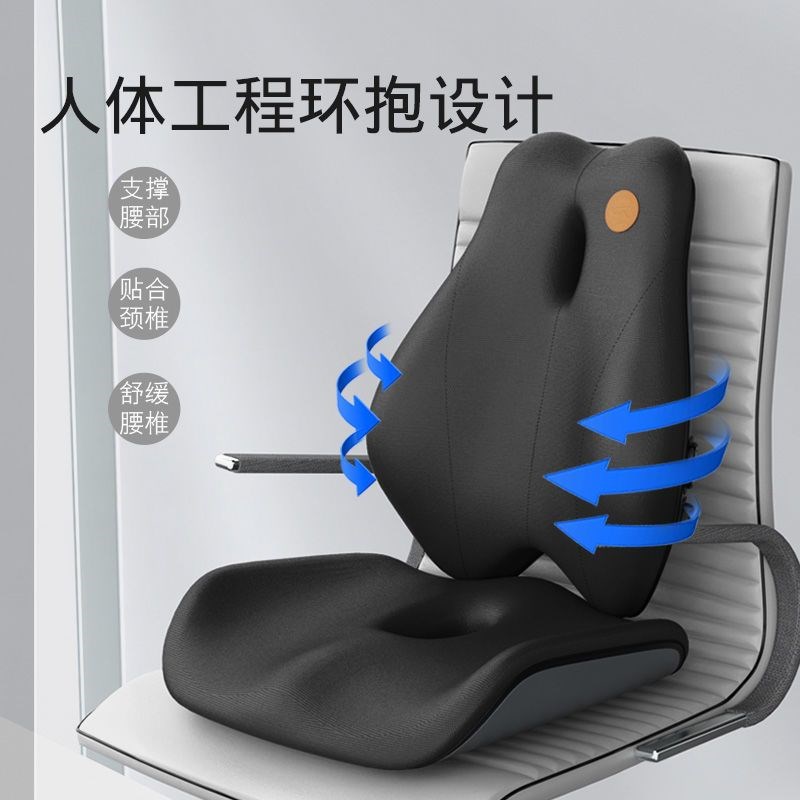轮椅防褥疮按摩坐垫压疮专用加厚透气背靠垫瘫痪卧床老人腰靠配件