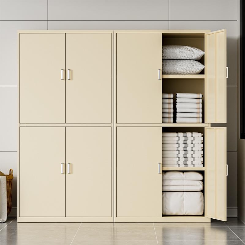 钢制公寓酒店客房布草柜民宿宾馆铁皮更衣柜带锁毛巾收纳储物柜子