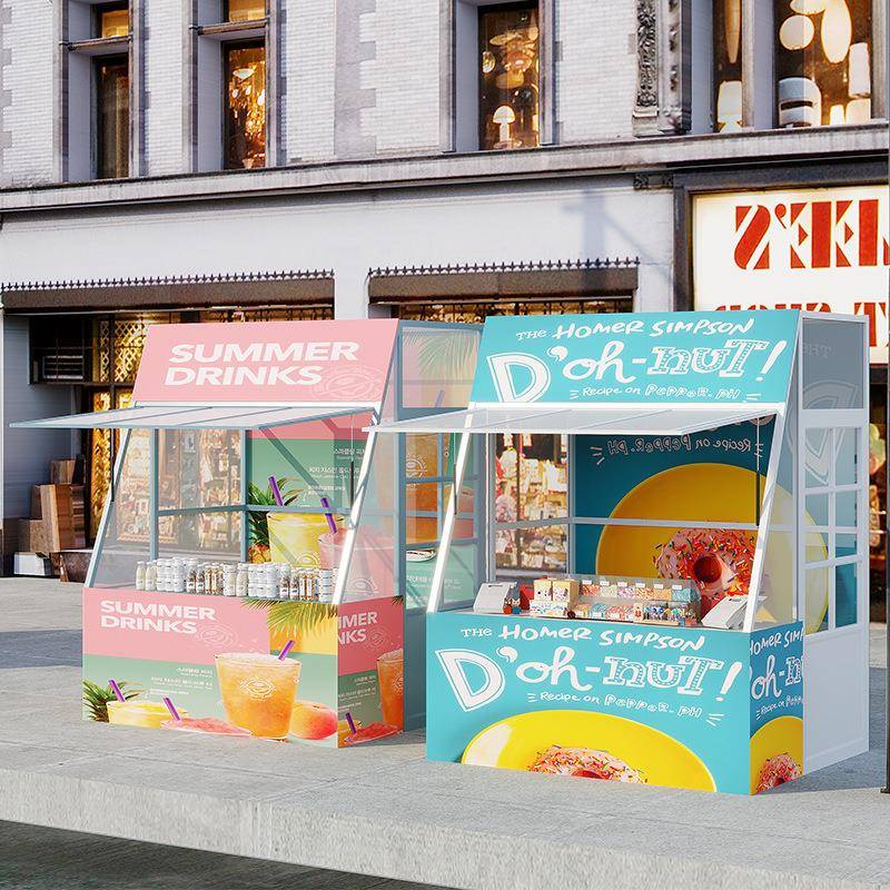 商场集市摊位架景区移动促销车夜市地摊货架售楼部广场商业活动棚