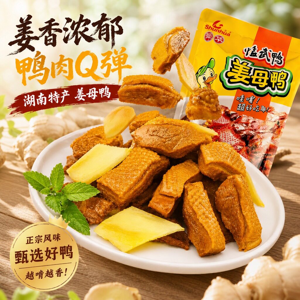湖南特产舜华临武鸭姜母鸭不辣图片