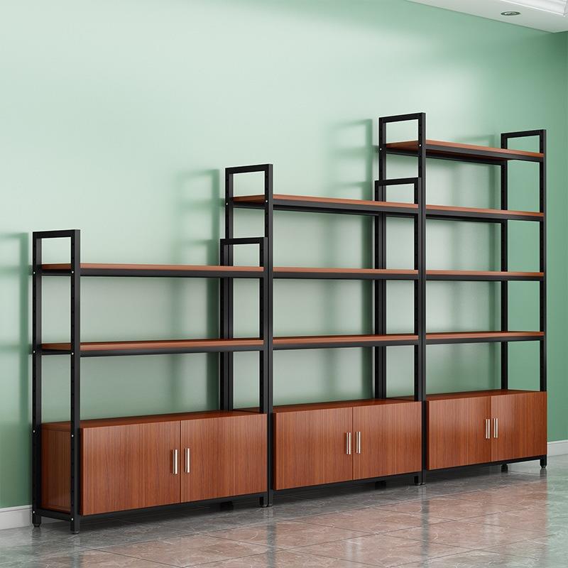 现货钢木货架可调节多层置物架超市商品展示柜精品店宠物店展示架