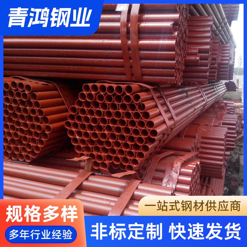 q235b红白漆架子管厂家建筑工地48mm镀锌脚手架6米架子管
