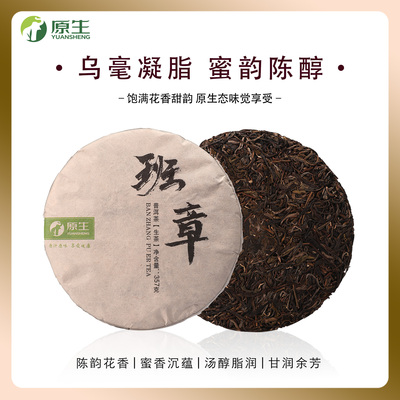 原生普洱茶生茶饼茶班章普洱生茶云南大叶种茶饼茶叶高端送礼